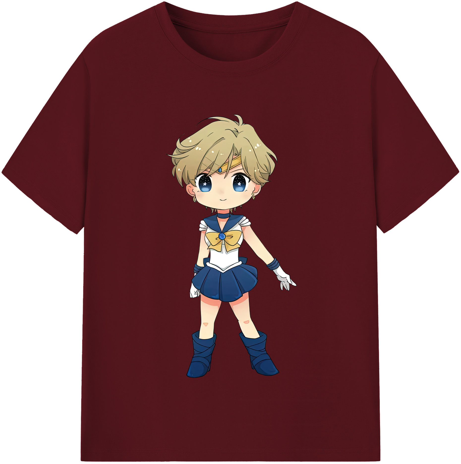 （画像用） 美少女戦士セーラームーン 天王はるか Sailor Moon Tenoh Haruka 綿100％半袖Tシャツ（フロントプリント）